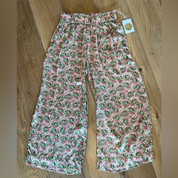 AQC silk wide leg elastic waistband pants - Picture 5 of 5